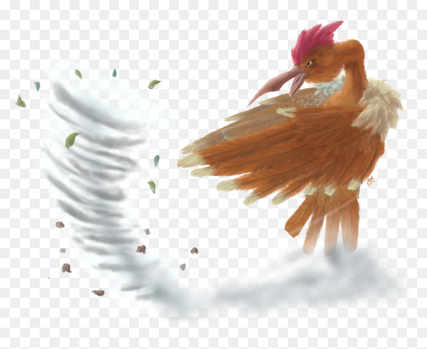 Fearow Used Whirlwind Game Art Hq Tribute By Yggdrassal, HD Png Download - spearow png
