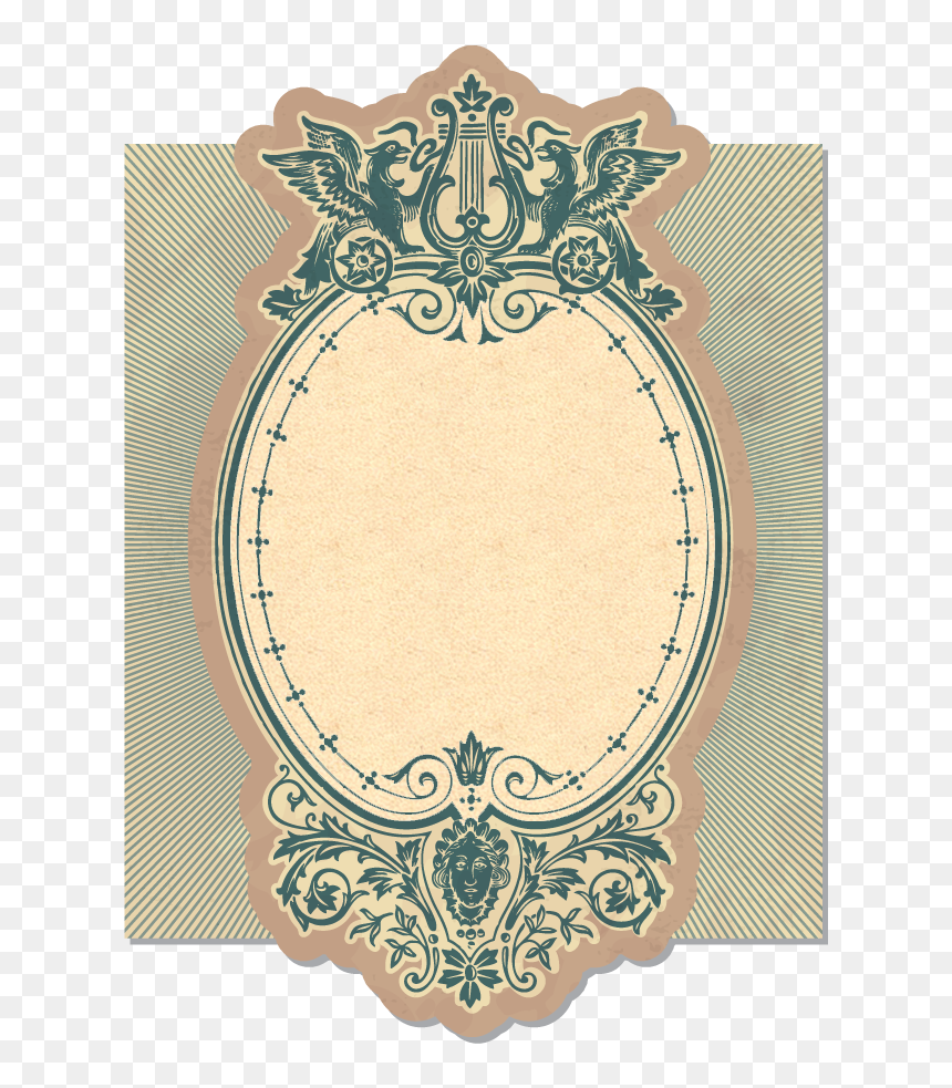 Vintage Floral Label - Fashion, HD Png Download - dark angel png