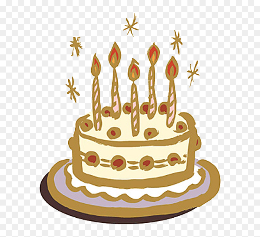 Hand Drawn Birthday Cake Png Download - Birthday Cake, Transparent Png - funnel cake png