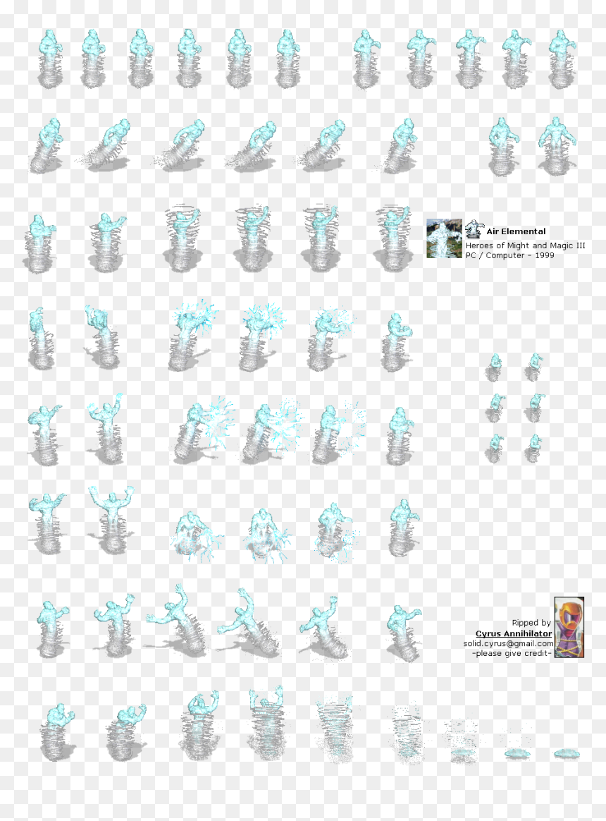 Click For Full Sized Image Air Elemental - Rabbit, HD Png Download - air elemental png