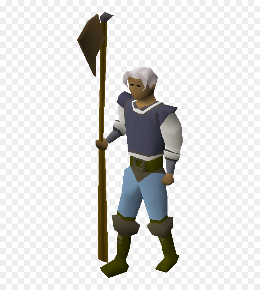Old School Runescape Wiki - Iron Axe Osrs, HD Png Download - halberd png