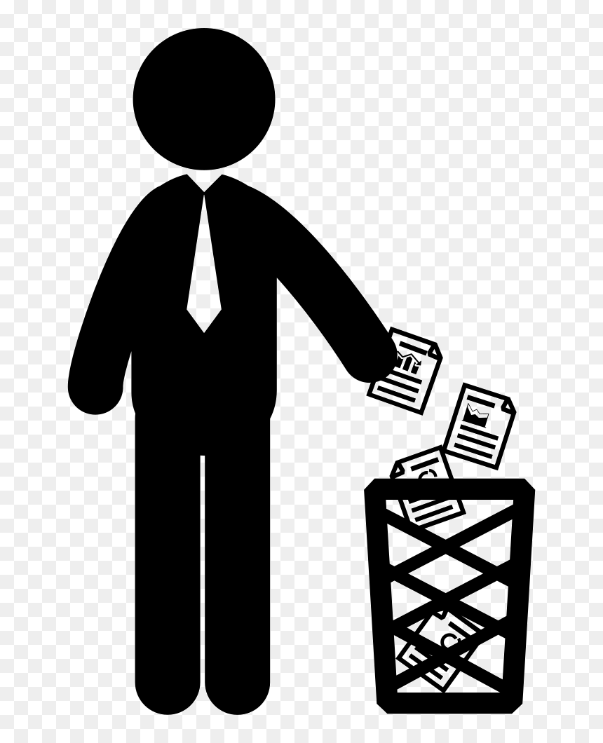 Business Man Throwing Papers - Person Reading Paper Icon, HD Png Download - throwing png