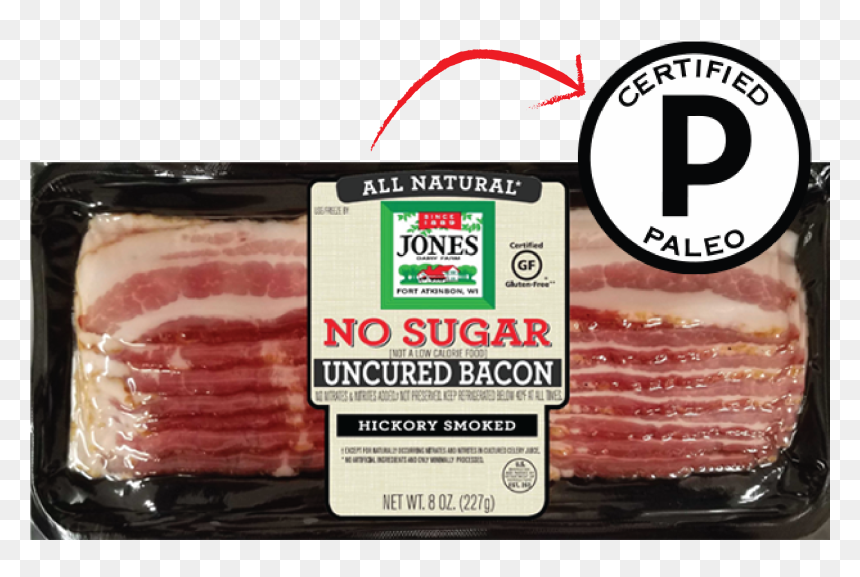 8 Oz An Un No Sugar Bacon Cp - No Sugar Uncured Bacon, HD Png Download - funnel cake png