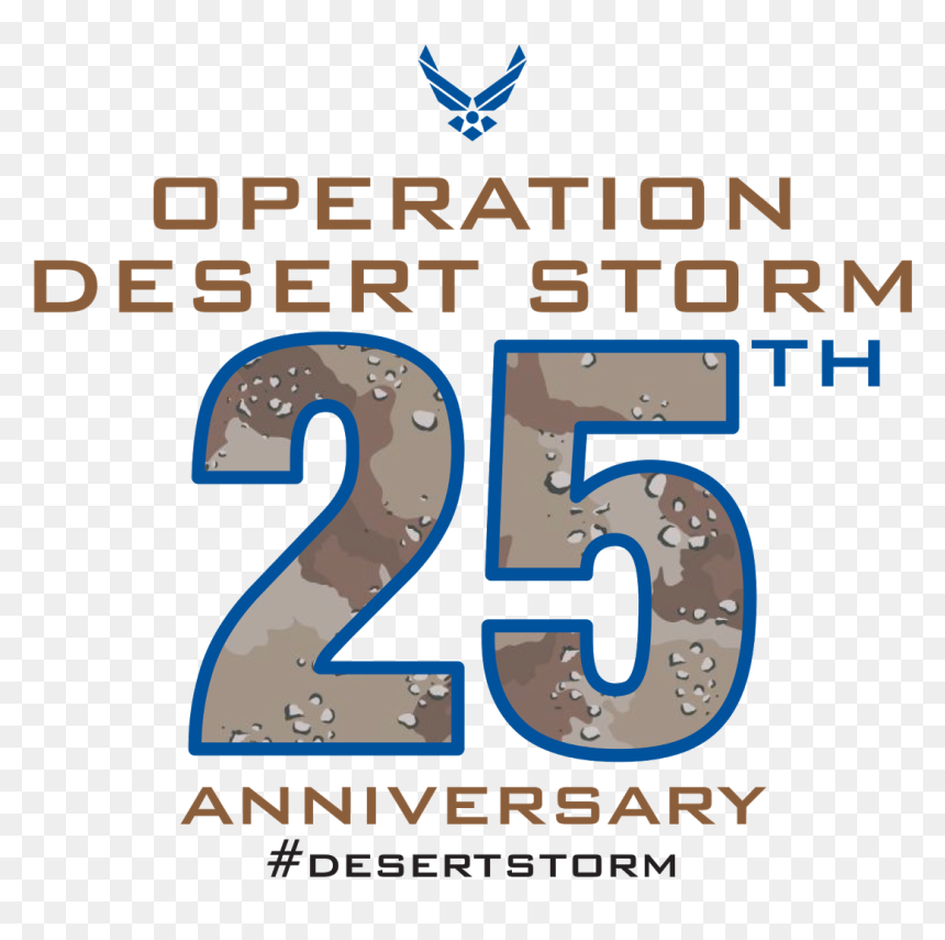 25 Anniversary Of Operation Desert Storm, HD Png Download - us air force png