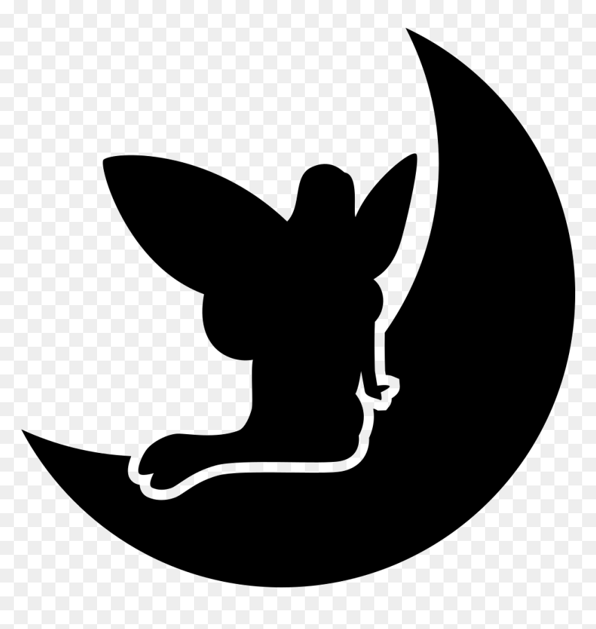 Fairy And Moon - Ícone Fada, HD Png Download - fairy tail symbol png