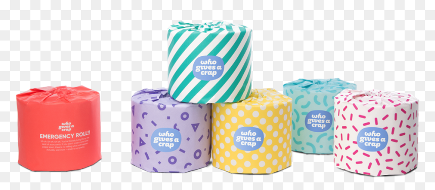 100% Recycled Toilet Paper - Gives A Crap Loo Roll, HD Png Download - crap png