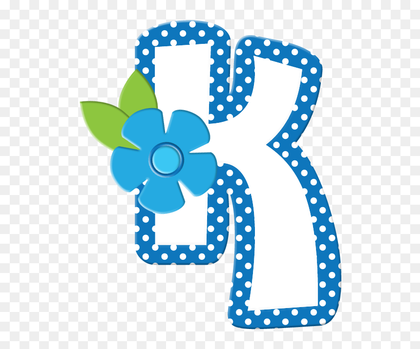 Transparent Flores Azules Png - Letter K Clipart, Png Download - flores azules png