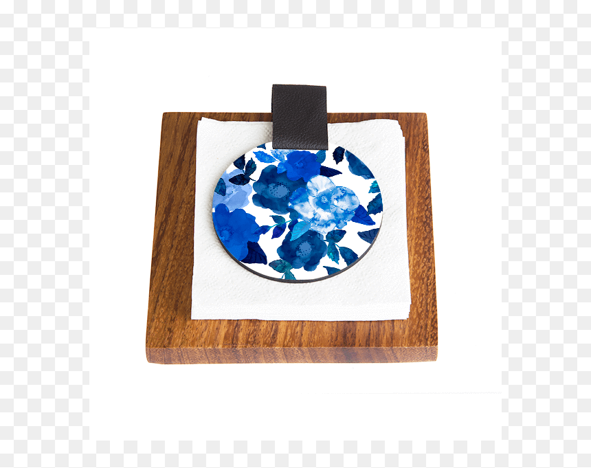 Servilletero Flores Azul Rey"
 Class="lazyload Lazyload - Napkin Holder, HD Png Download - flores azules png