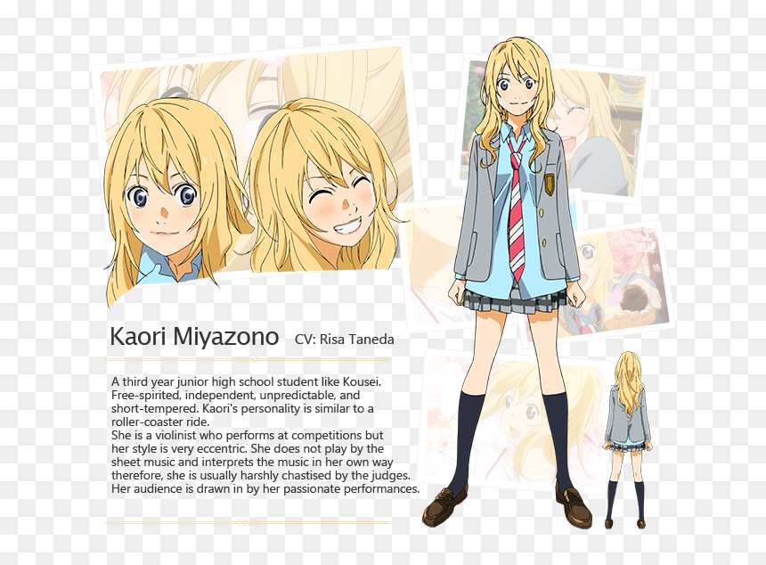 Your Lie In April Uniform, HD Png Download - kaori miyazono png