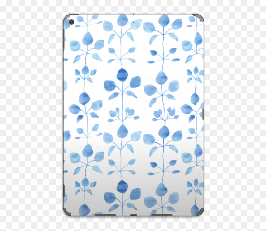 Flores Azules Vinilo Ipad Air - Portable Network Graphics, HD Png Download - flores azules png