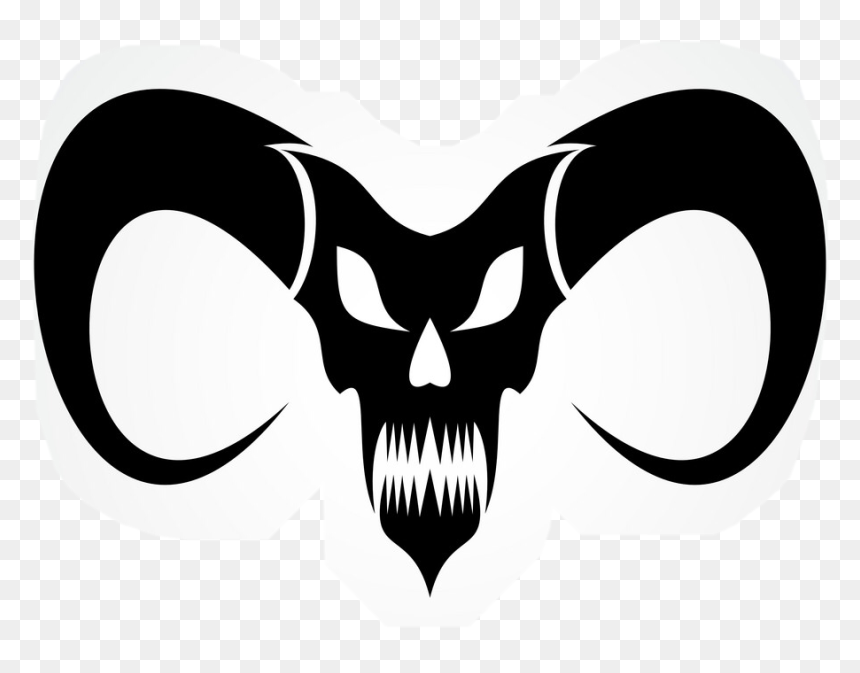 #skull #getbent #demon - Skull, HD Png Download - demon skull png