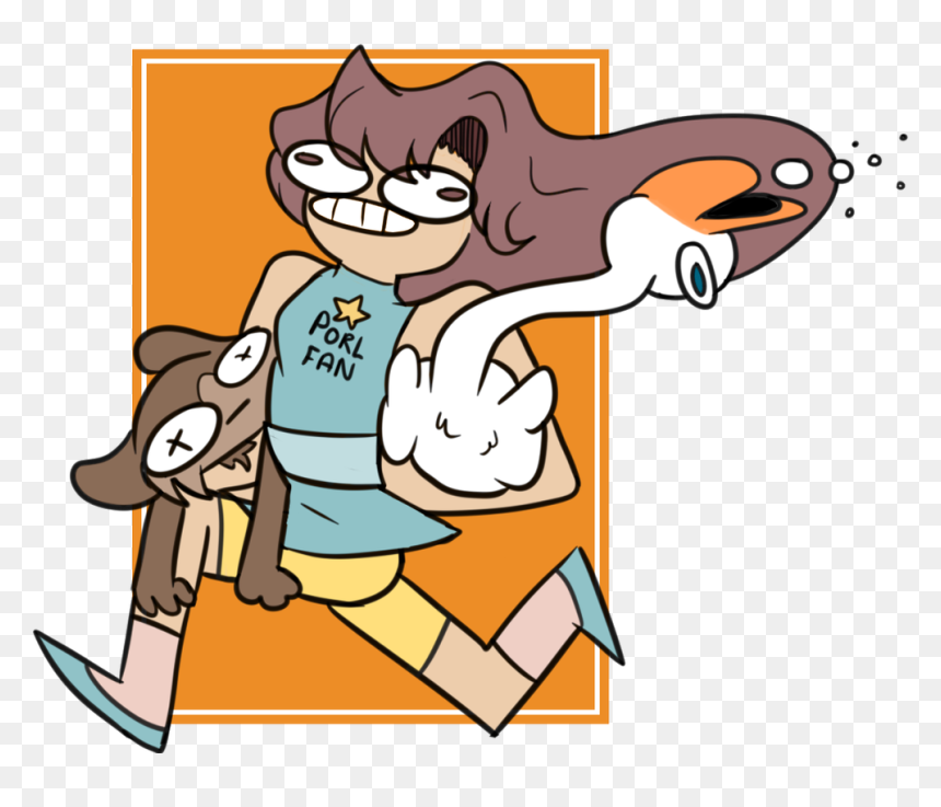 Running Away With A Dead Monkey And A Drunk Goose Pearlybird - Cartoon, HD Png Download - running away png