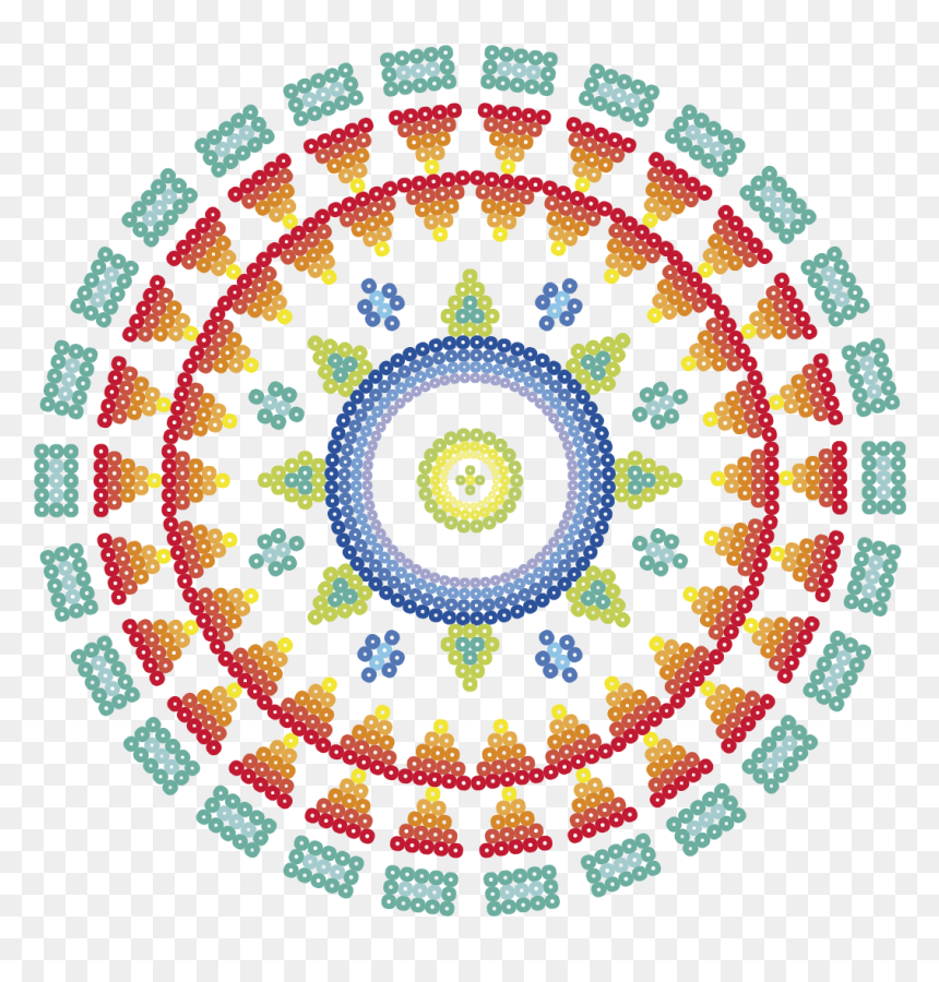 Mandala Paper Cut Template, HD Png Download - flores azules png