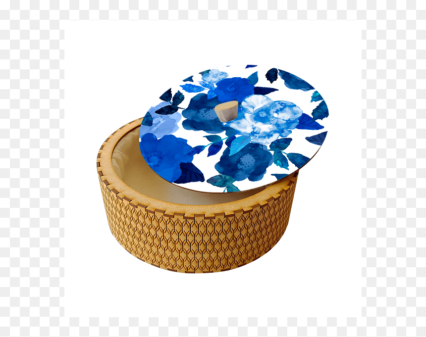 Storage Basket, HD Png Download - flores azules png
