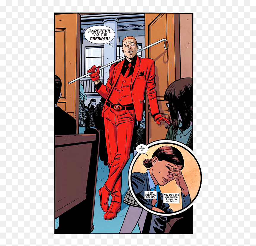 Daredevil Mark Waid Red Suit, HD Png Download - daredevil comic png