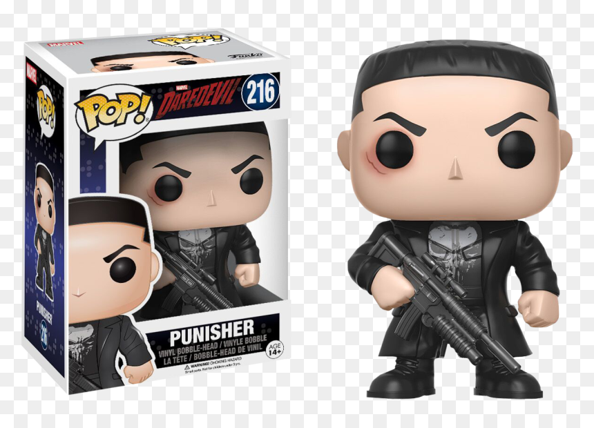 Funko Pop Punisher 216, HD Png Download - daredevil comic png