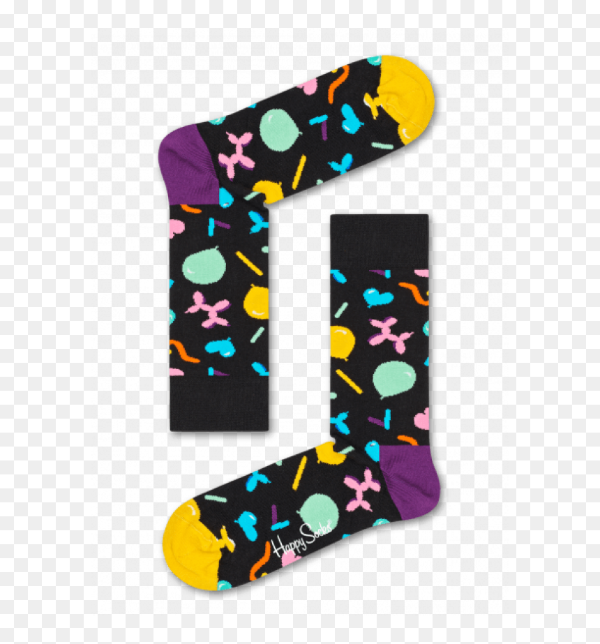Happy Socks Balloons Black, HD Png Download - balloon animal png