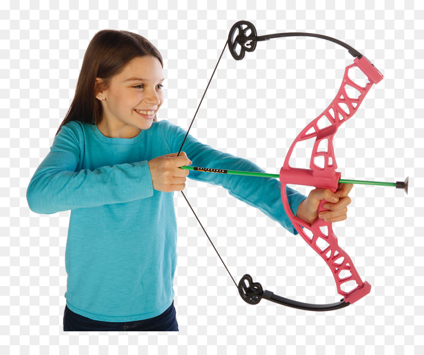 Female Archery Transparent, HD Png Download - compound bow png