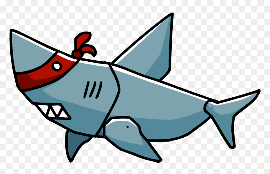 Scribblenauts Unlimited All Sharks Clipart , Png Download - Scribblenauts Shark, Transparent Png - megalodon png