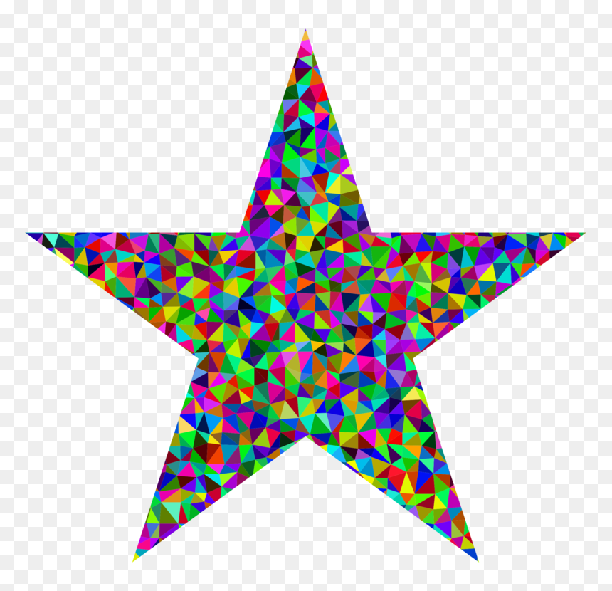 Star Polygons In Art And Culture Symbol Five-pointed - Blackstar Quotes David Bowie, HD Png Download - rainbow star png