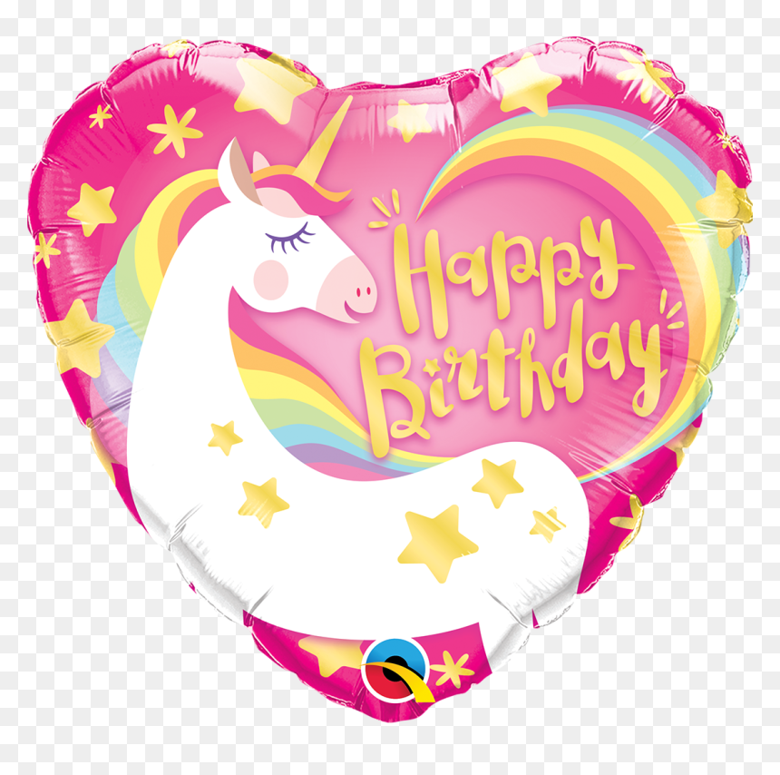 Happy Birthday Mystical Unicorn Balloon - Happy Birthday Unicorn Balloon, HD Png Download - mystical png