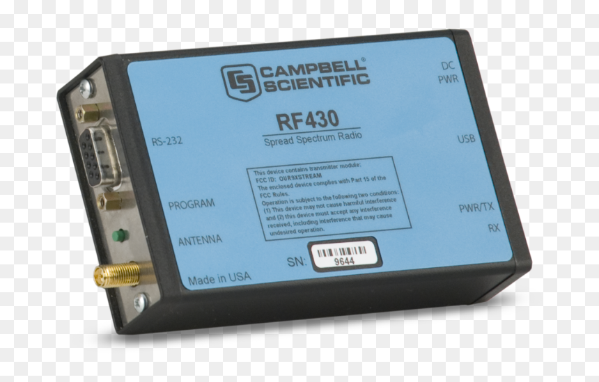 Rf431 922 Mhz Spread Spectrum Radio - Campbell Scientific, HD Png Download - radio antenna png