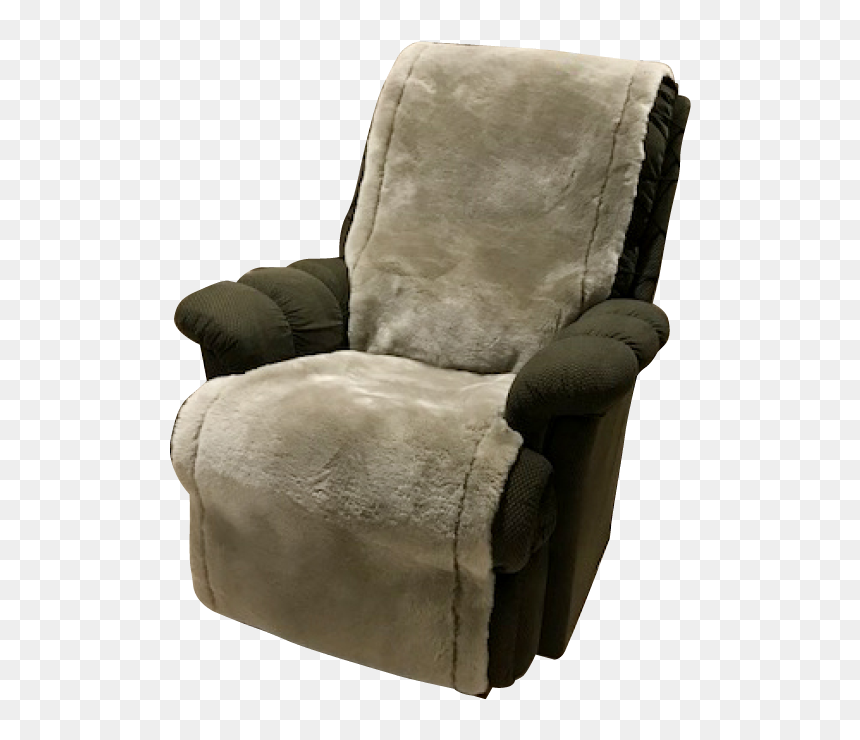 Sheepskin Recliner Chair Cover, HD Png Download - recliner png