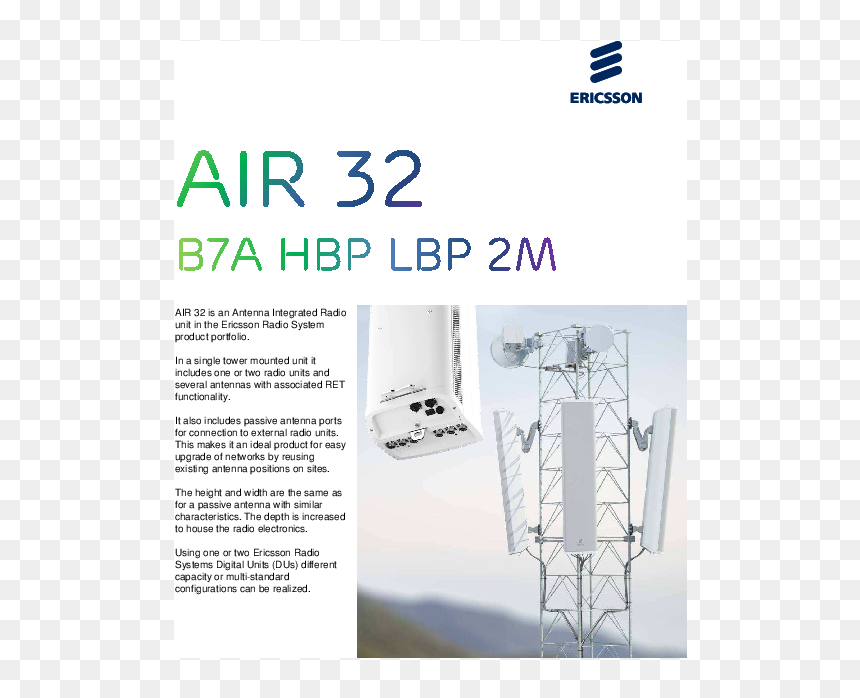 Air 32 B7a Hbp Lbp, HD Png Download - radio antenna png