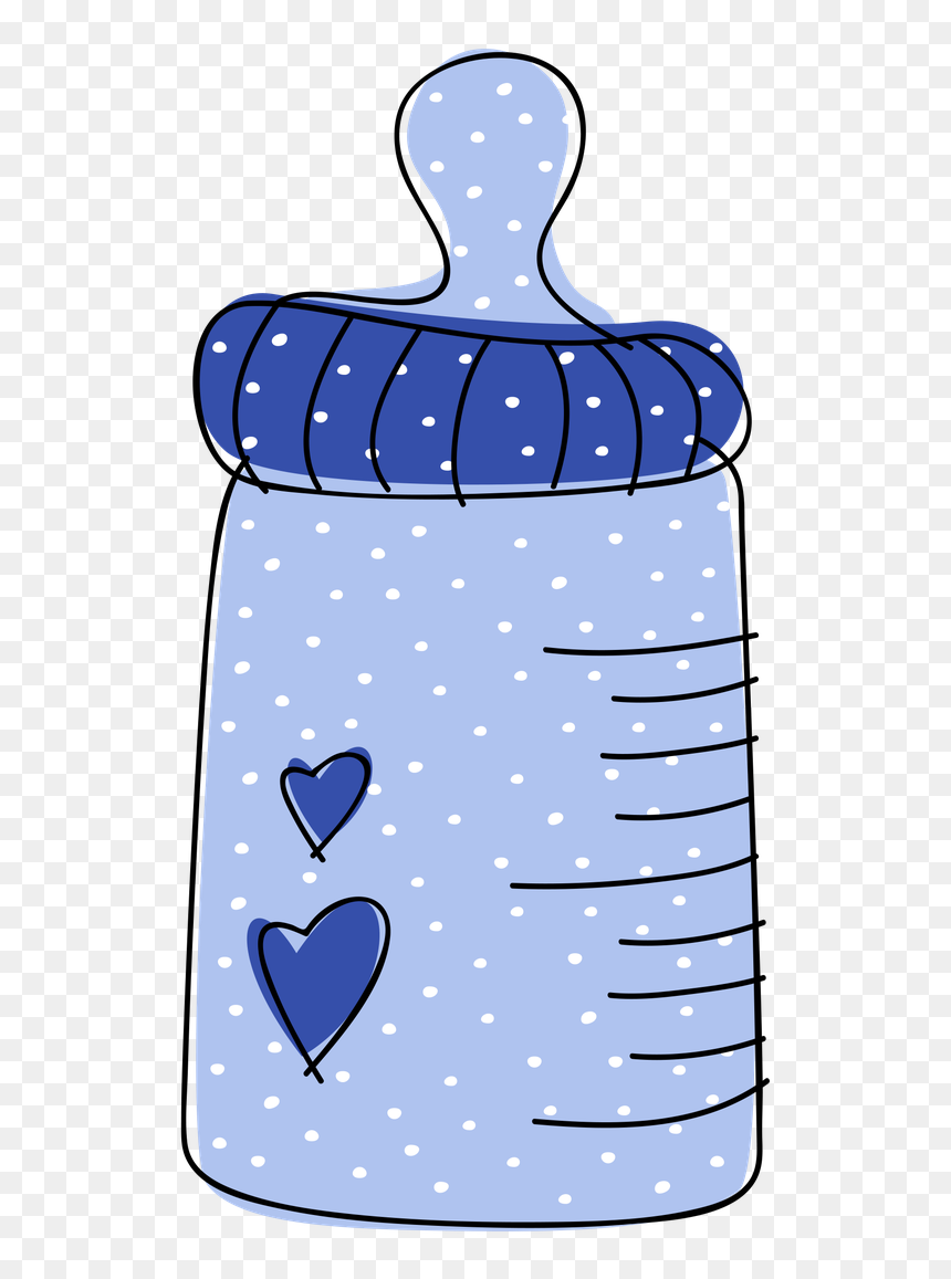 Pink Baby Girl Clipart, HD Png Download - baby bottle clipart png