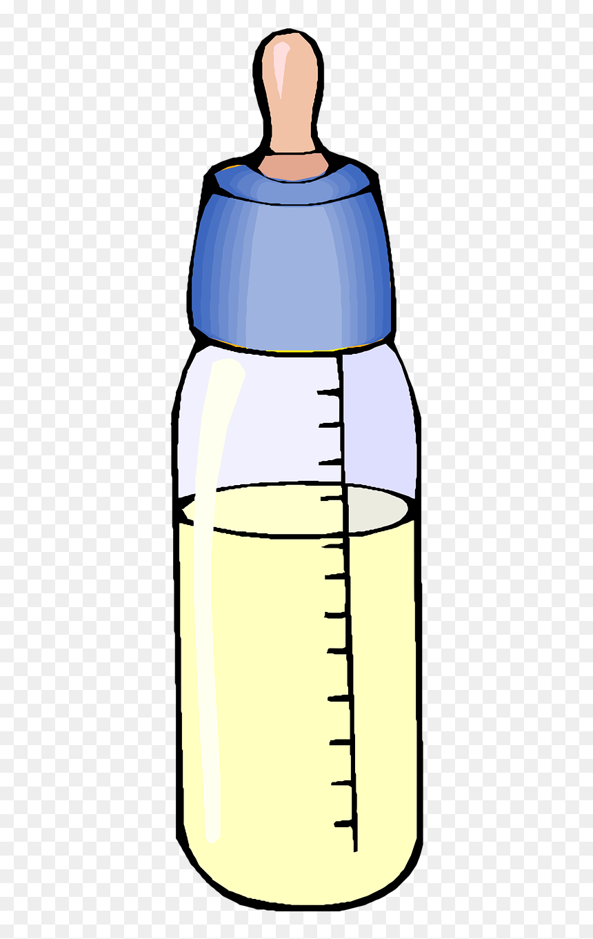 Baby Girl Bottle, HD Png Download - baby bottle clipart png