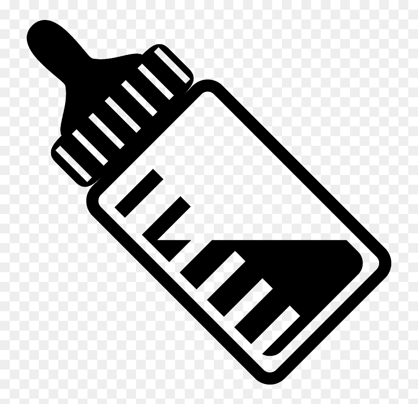 Baby Bottle Emoji Clipart - Sign, HD Png Download - baby bottle clipart png