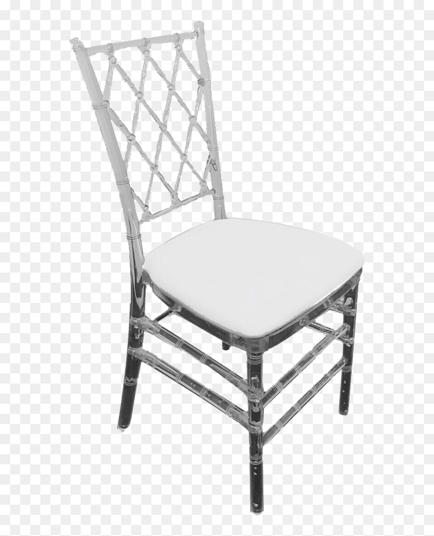 Acrylic Criss Cross Chair, HD Png Download - white chair png