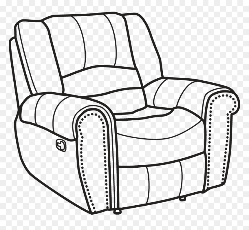 1210-54 - Recliner, HD Png Download - recliner png