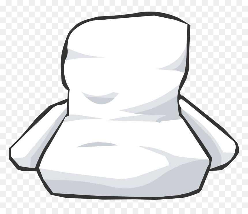 Club Penguin Rewritten Wiki - Club Penguin Snow Couch, HD Png Download - white chair png