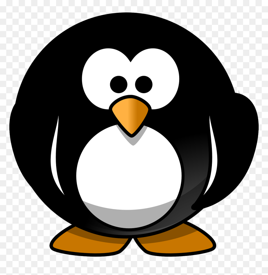 Round Penguin, HD Png Download - cute birds png