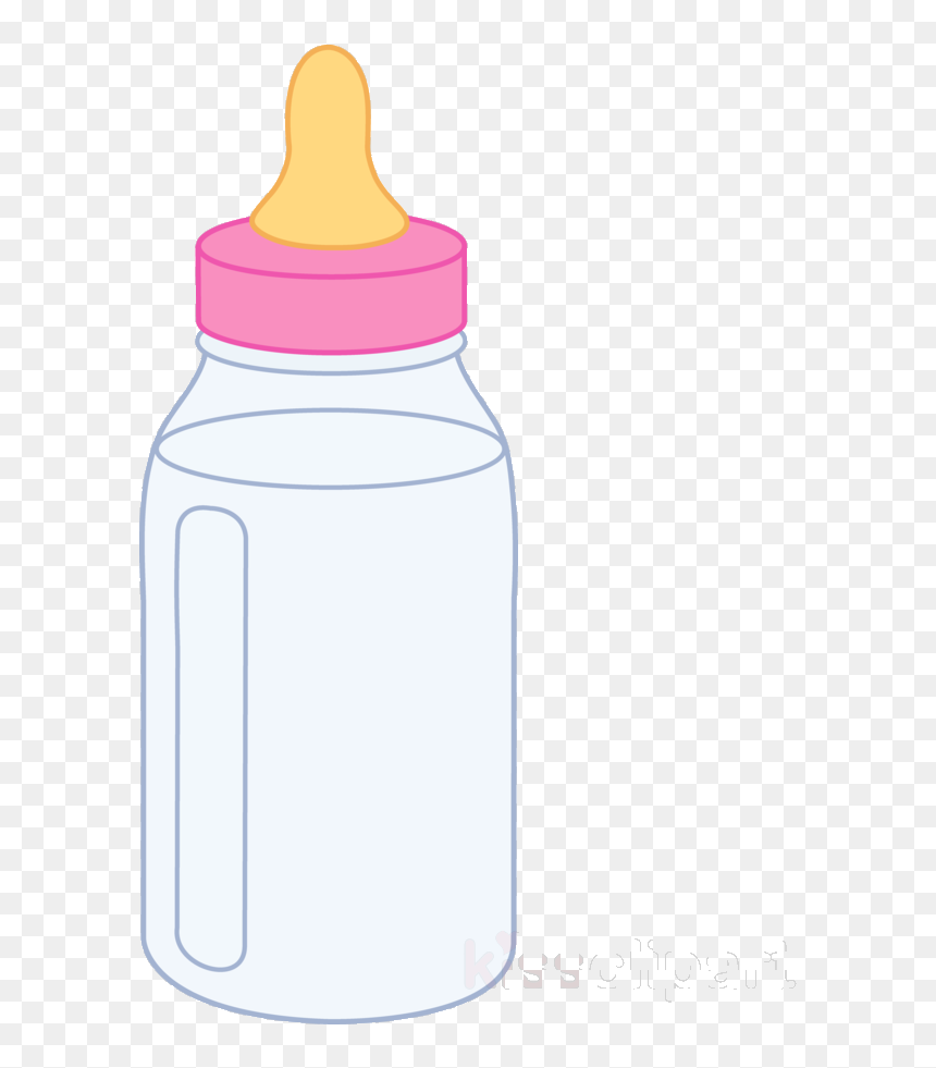Baby Bottle Clipart Pastel - Pink Baby Bottle Clipart, HD Png Download - baby bottle clipart png