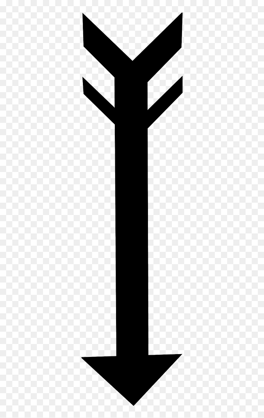 Cross, HD Png Download - arrow shape png
