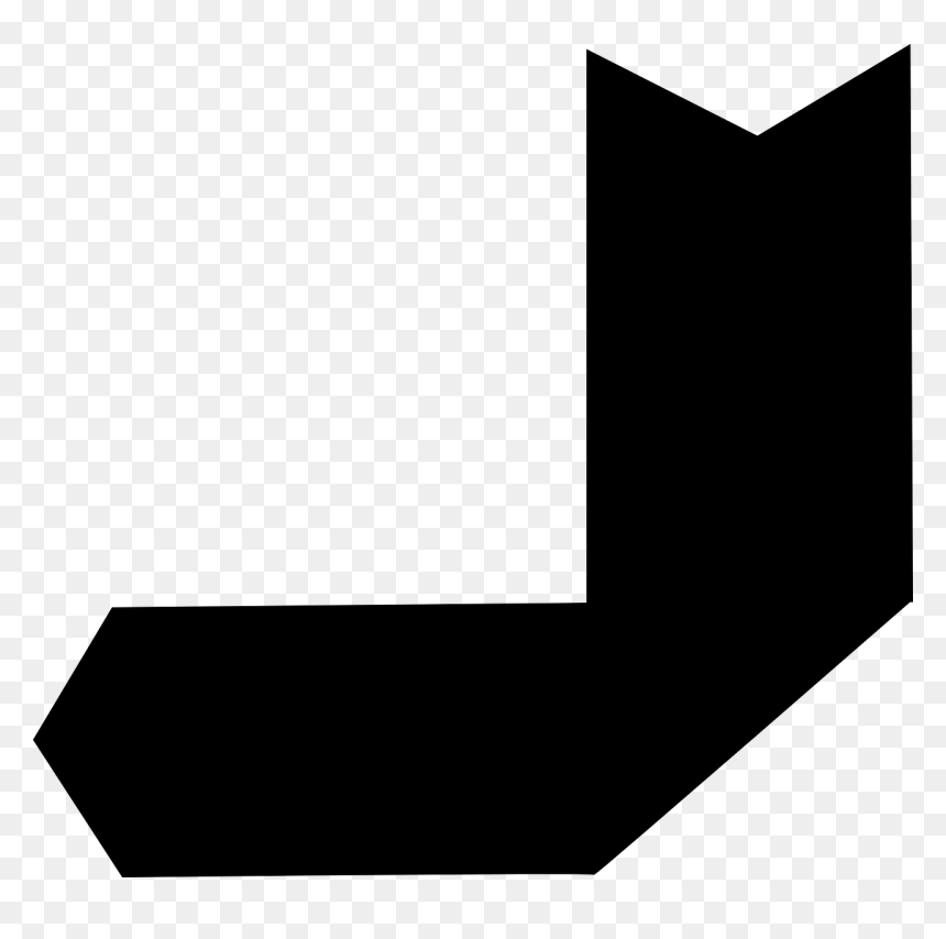 Shapes Black And White Effects Png Pointing, Transparent Png - arrow shape png
