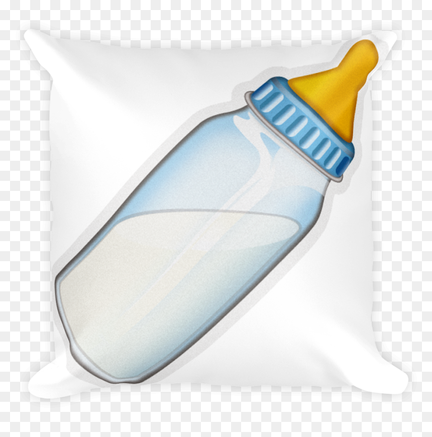 Transparent Water Emoji Png - Throw Pillow, Png Download - baby bottle clipart png