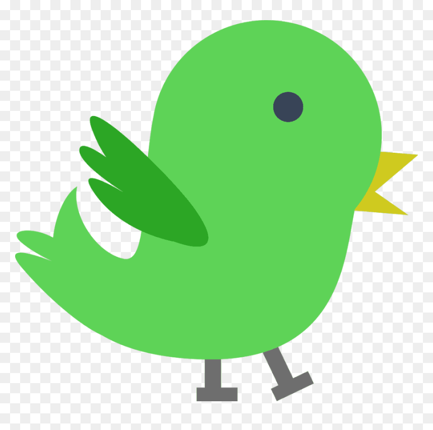 Green Bird Clipart - Baby Bird Clip Art, HD Png Download - cute birds png