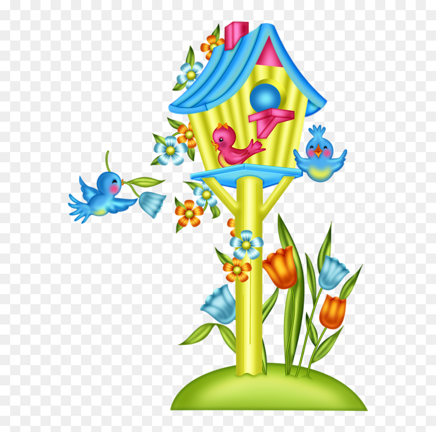 Birds ‿✿⁀○ Bird Clipart, Cute Clipart, Spring - Galho Desenho De Passaro Lindos, HD Png Download - cute birds png