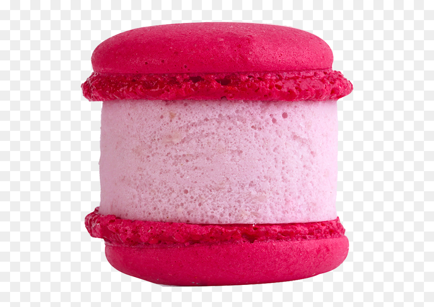Raspberry Ice Cream Macaron - Macaroon, HD Png Download - macarons png
