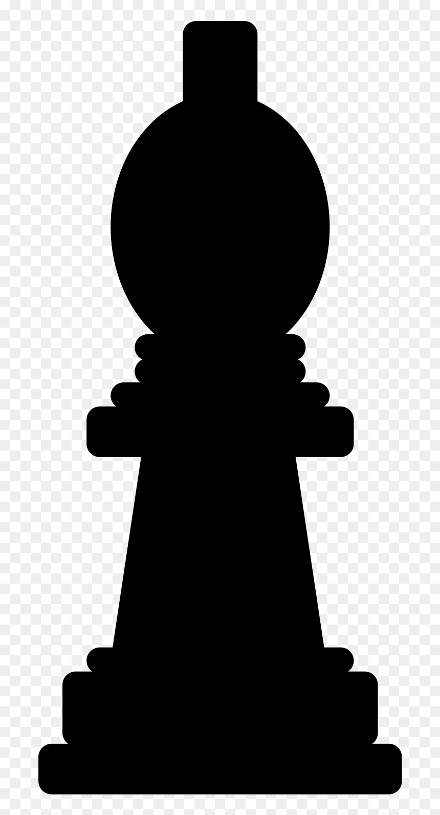 King Silhouette Chess Piece, HD Png Download - chess pawn png