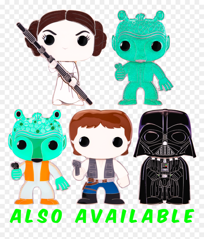All Princess Leia Funko Pop, HD Png Download - darth vader face png