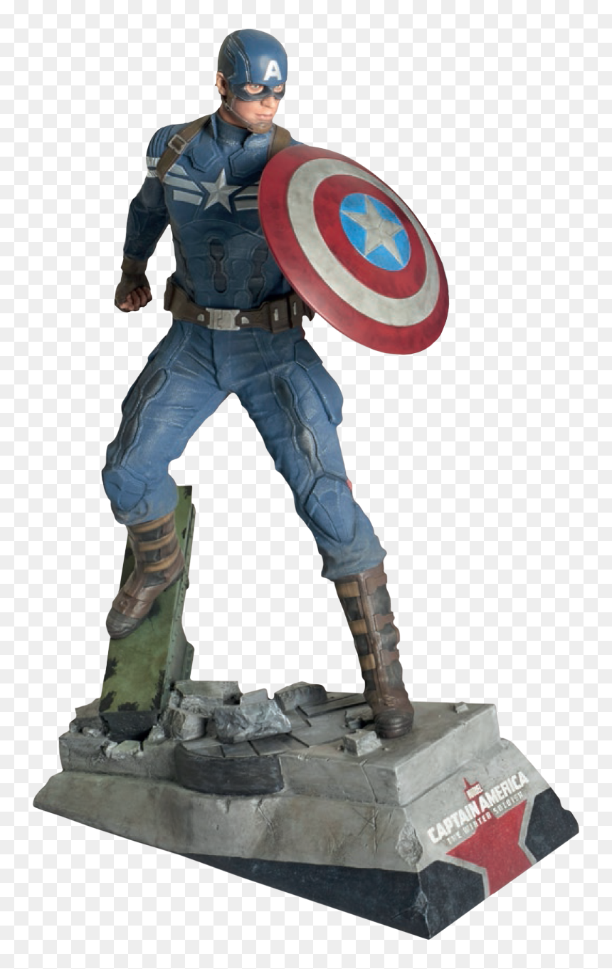 Captain America 24” Statue - Muckle Minis Captain America, HD Png Download - captain america winter soldier png