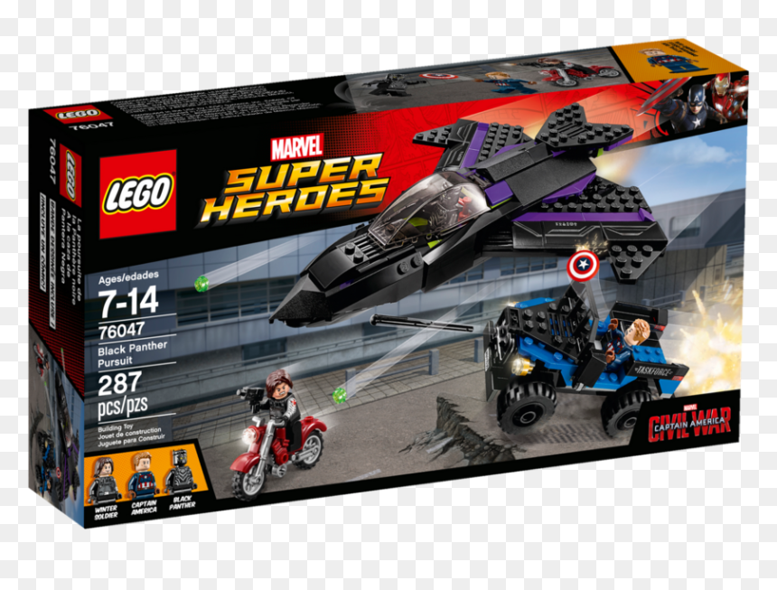 Lego Black Panther Jet, HD Png Download - captain america winter soldier png