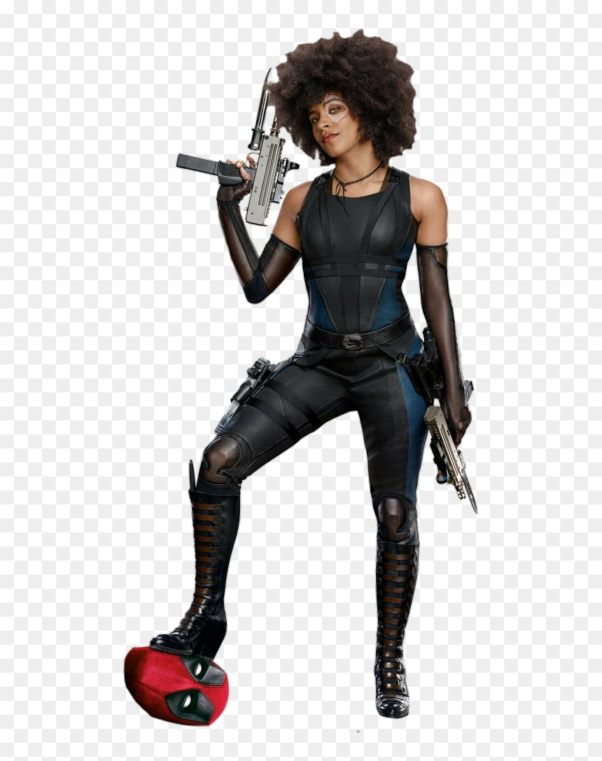 Domino Deadpool, HD Png Download - black widow comic png