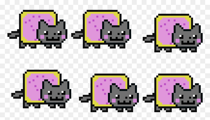 Nyan Cat, HD Png Download - pokeball pixel png