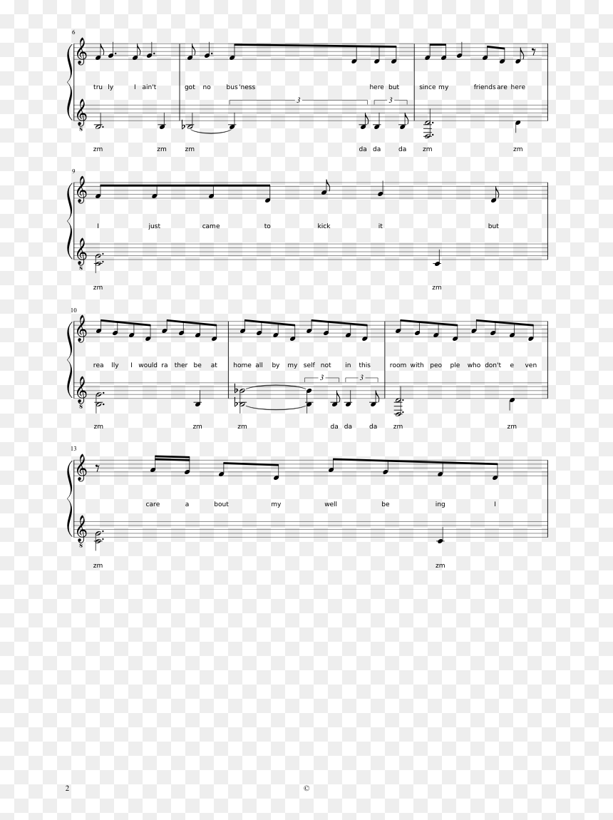 Sheet Music, HD Png Download - alessia cara png