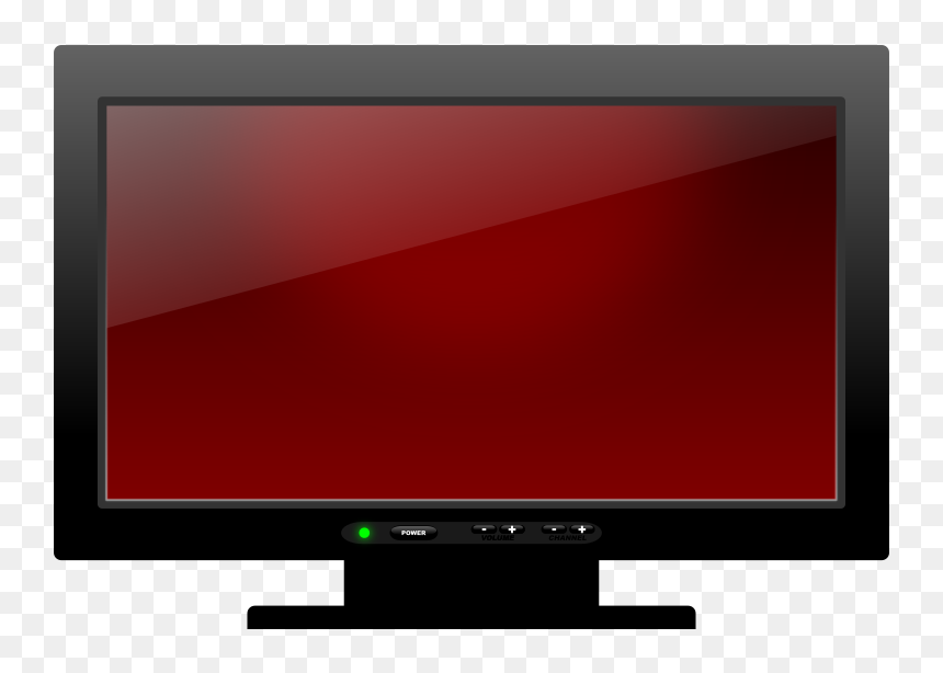 Telly Clipart, HD Png Download - plasma tv png